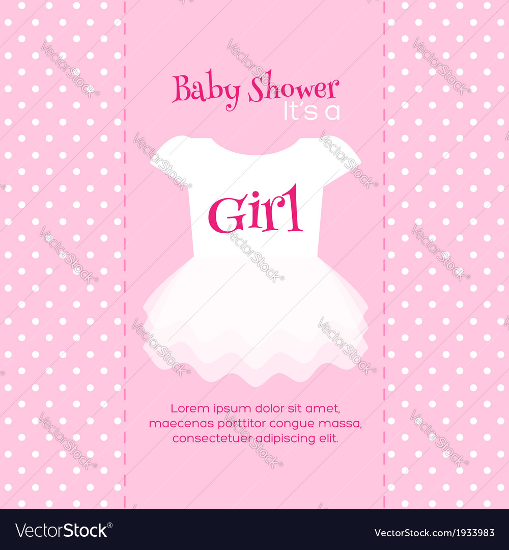 Bashower invitation template Royalty Free Vector Image Bashower invitation template Royalty Free Vector Image