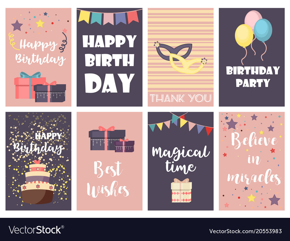 design patterns for birthday greeting cards