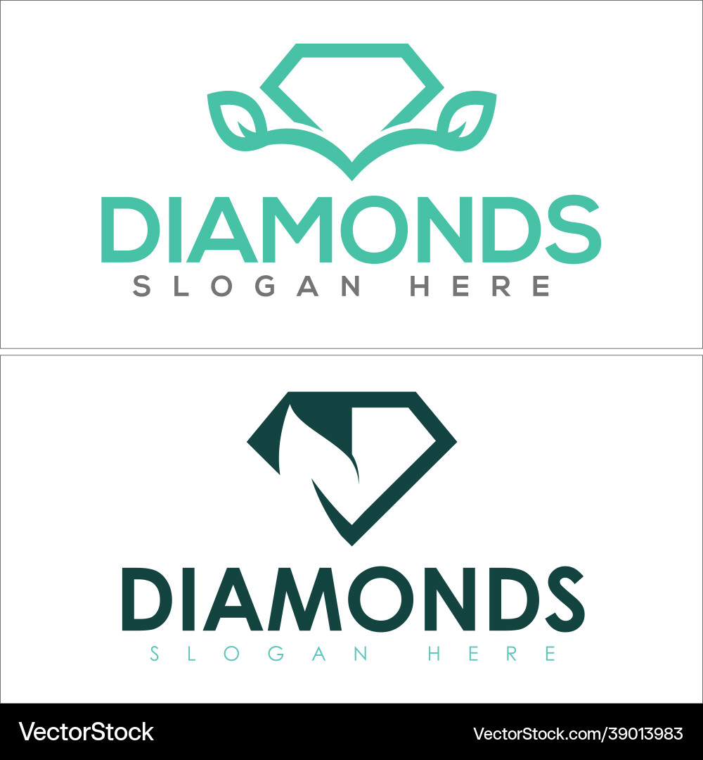 Diamond logo icon design Royalty Free Vector Image