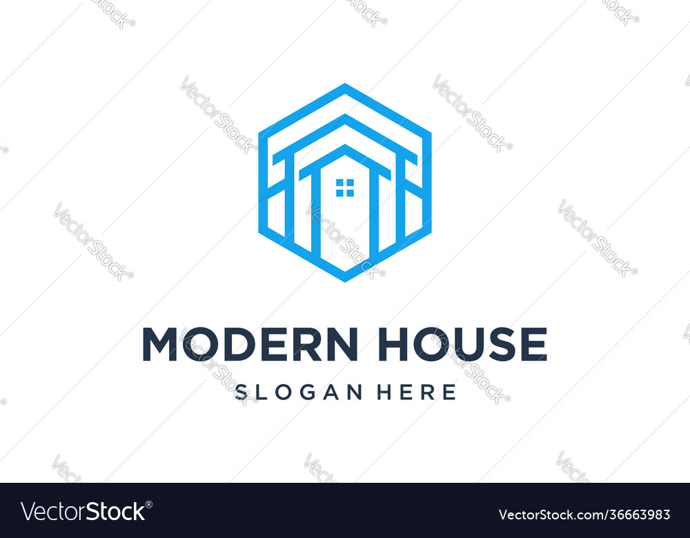 Minimalist home logo design inspiration