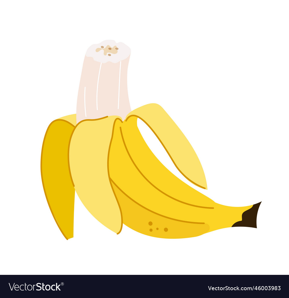 Open banana concept Royalty Free Vector Image - VectorStock