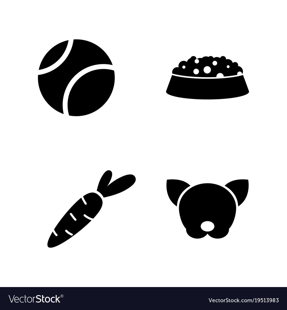 Pet simple related icons