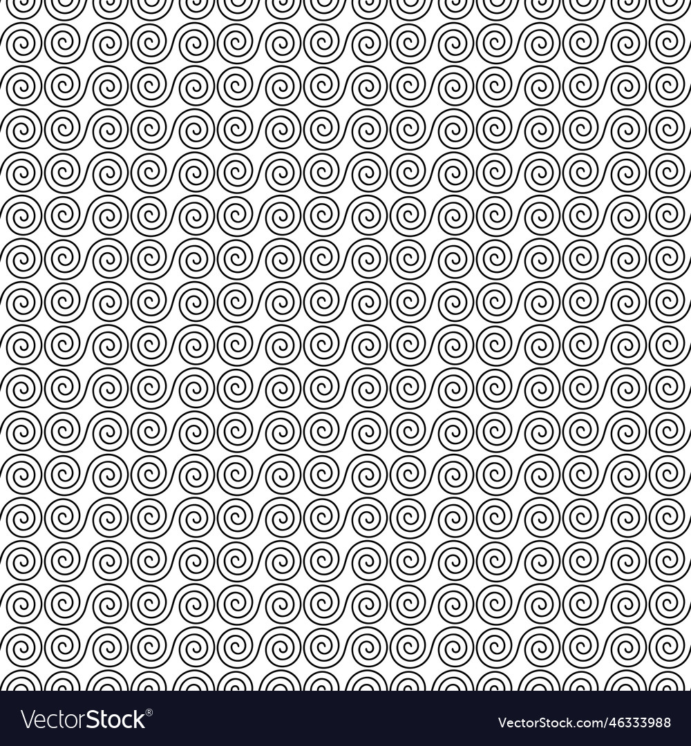 Black white seamless scroll abstract design Vector Image