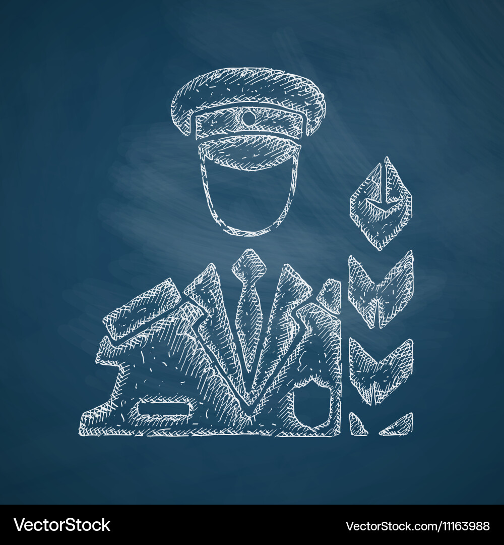 Customs inspector icon Royalty Free Vector Image