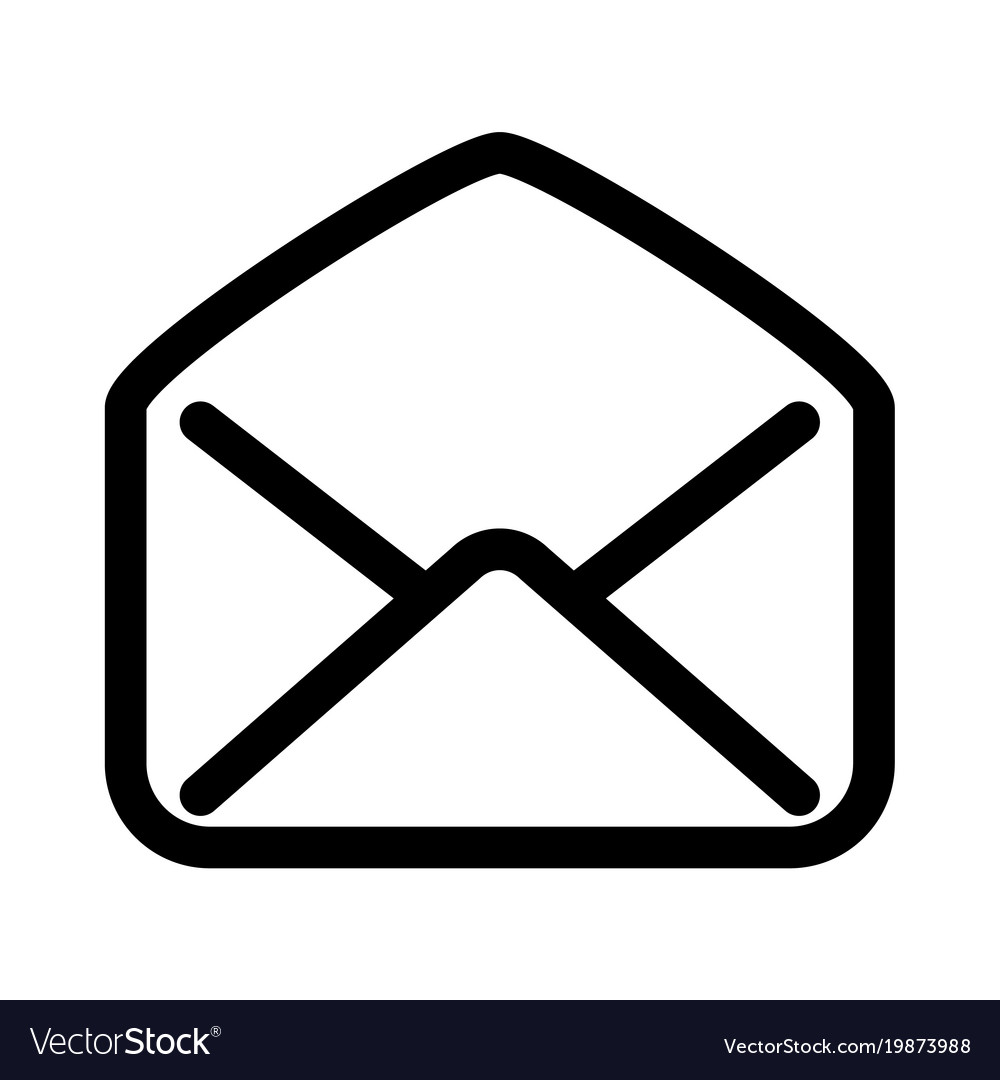 vector mail letter of symbol Open icon read Vector Image mail mail envelope e