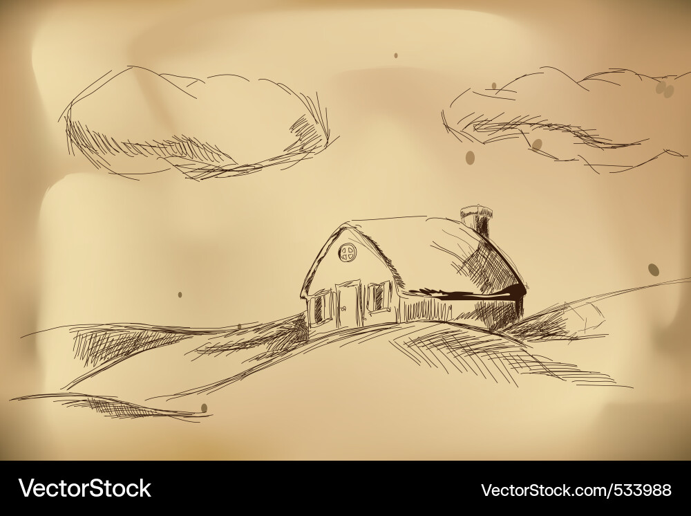 Small house Royalty Free Vector Image - VectorStock