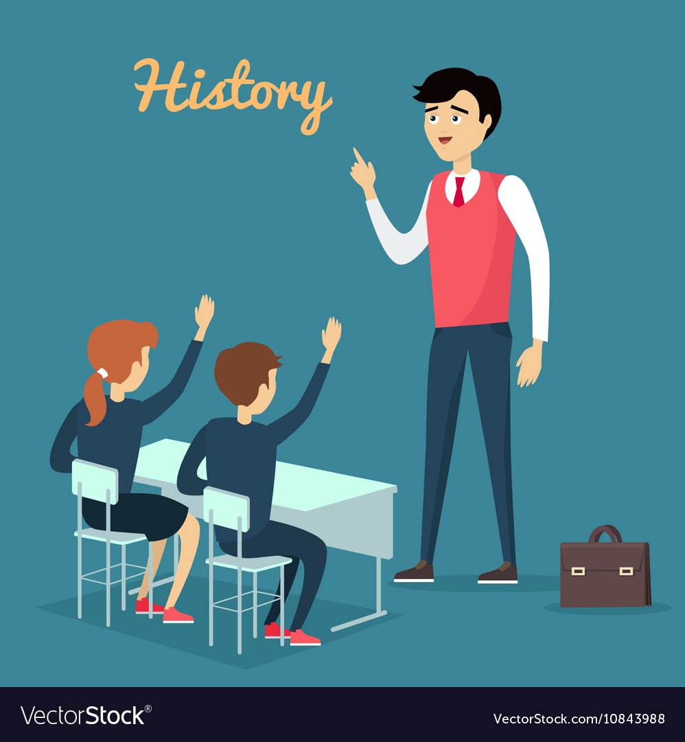 Subject of history education conceptual banner