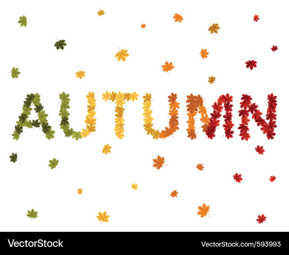 Abstract autumn background Royalty Free Vector Image