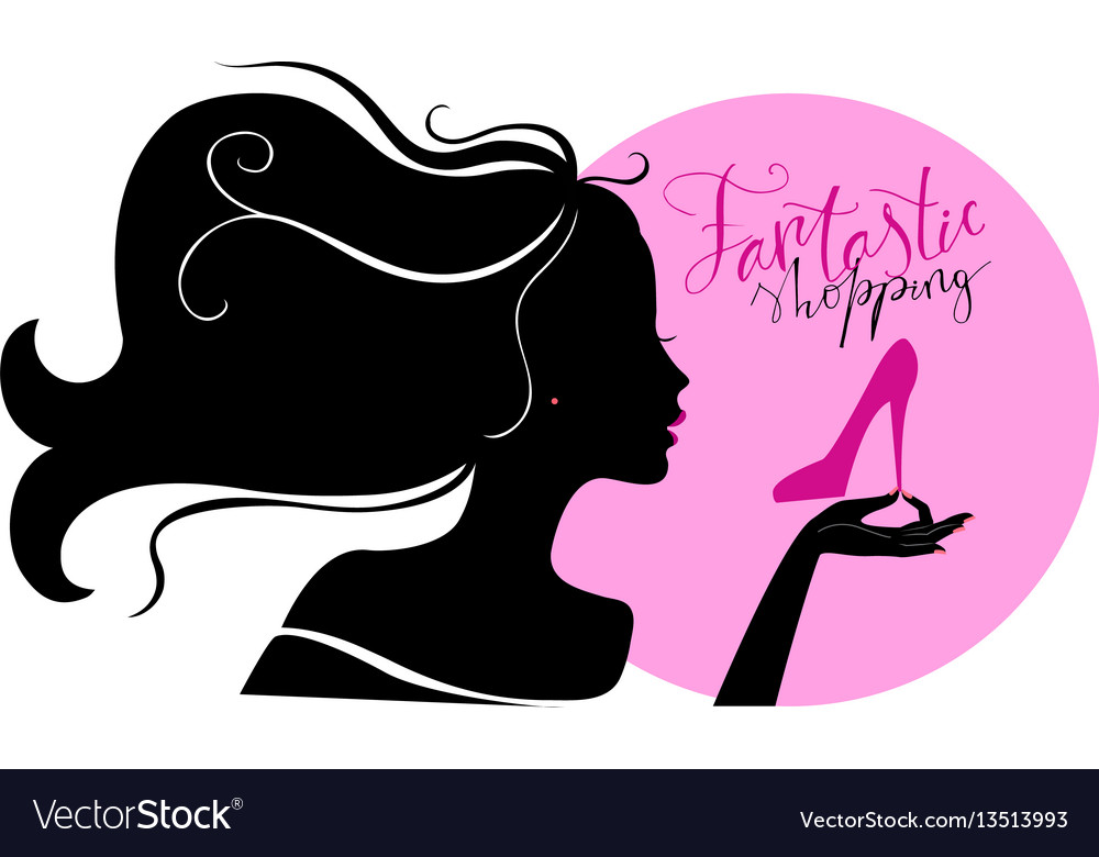 shopaholic girl royalty free