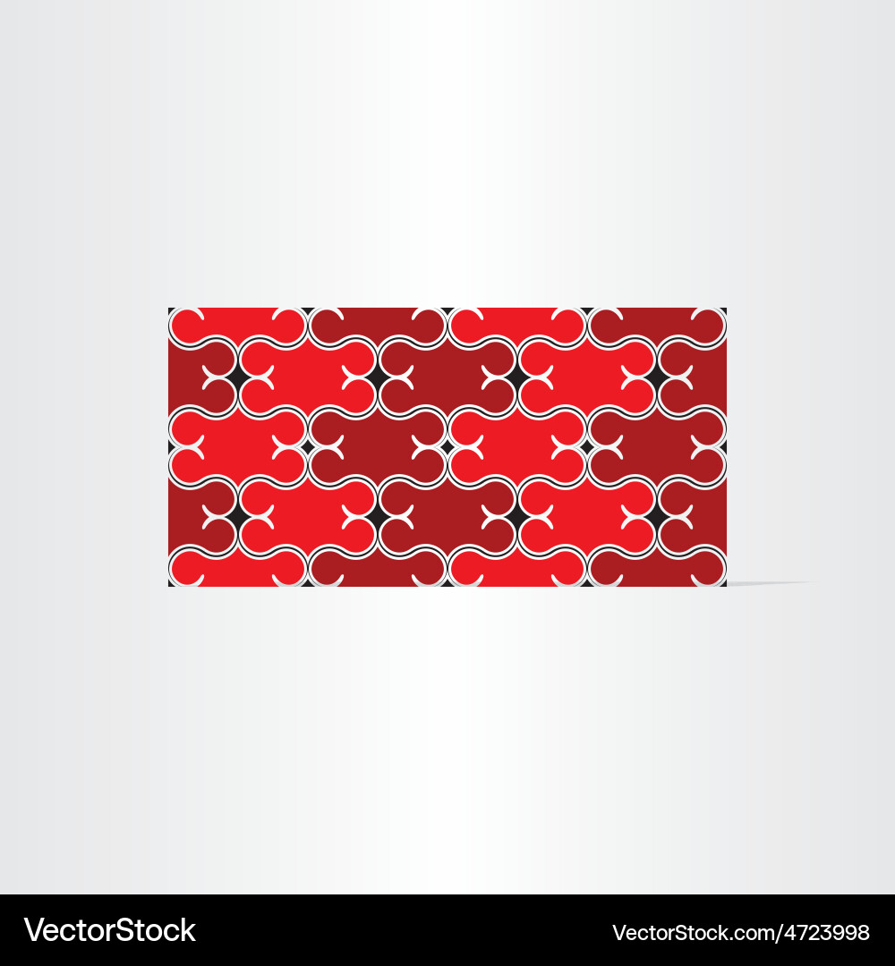 Red decorative seamless background Royalty Free Vector Image