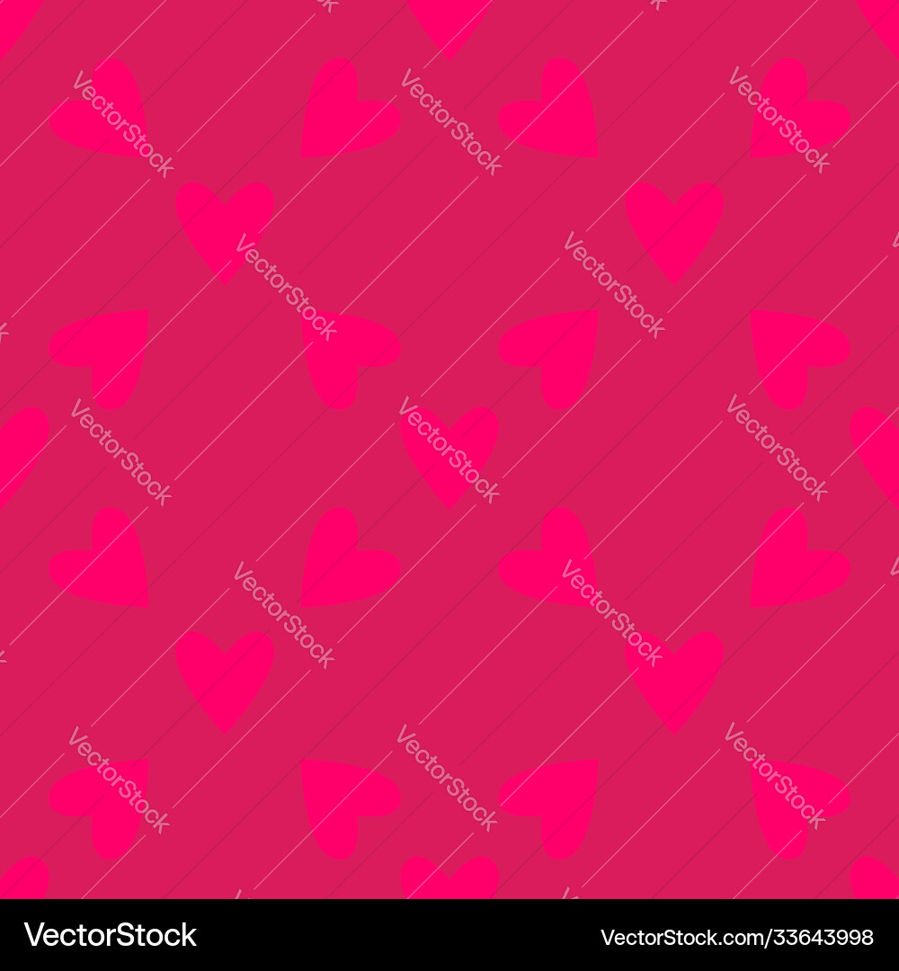 Seamless hearts pattern Royalty Free Vector Image