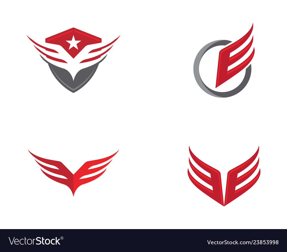 Wing falcon logo template