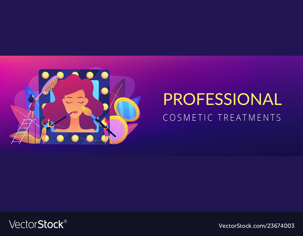 Beauty salon concept banner header