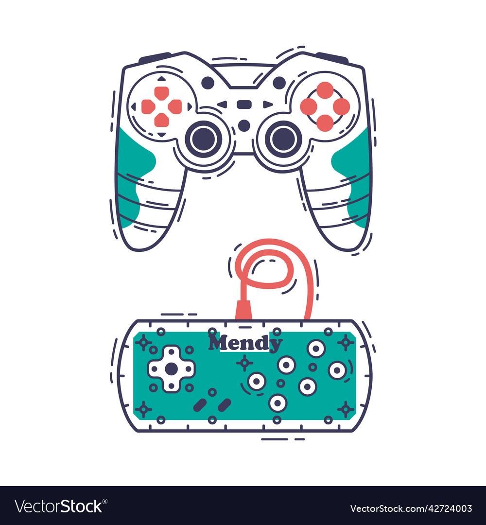 Gamepad as game controller and input device for Vector Image