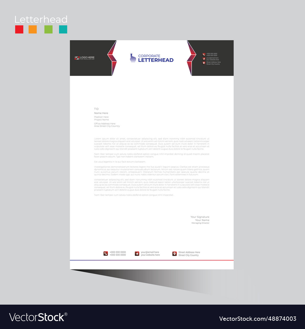 Letterhead Design für jede beste Nutzung