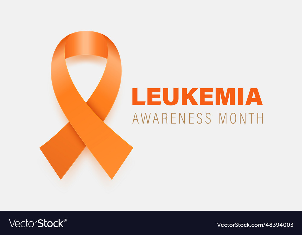 Leukemia blood cancer banner card placard Vector Image