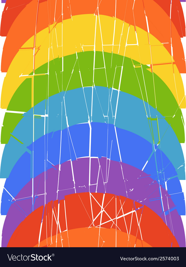 Seamless vertical pattern with rainbow Royalty Free Vector