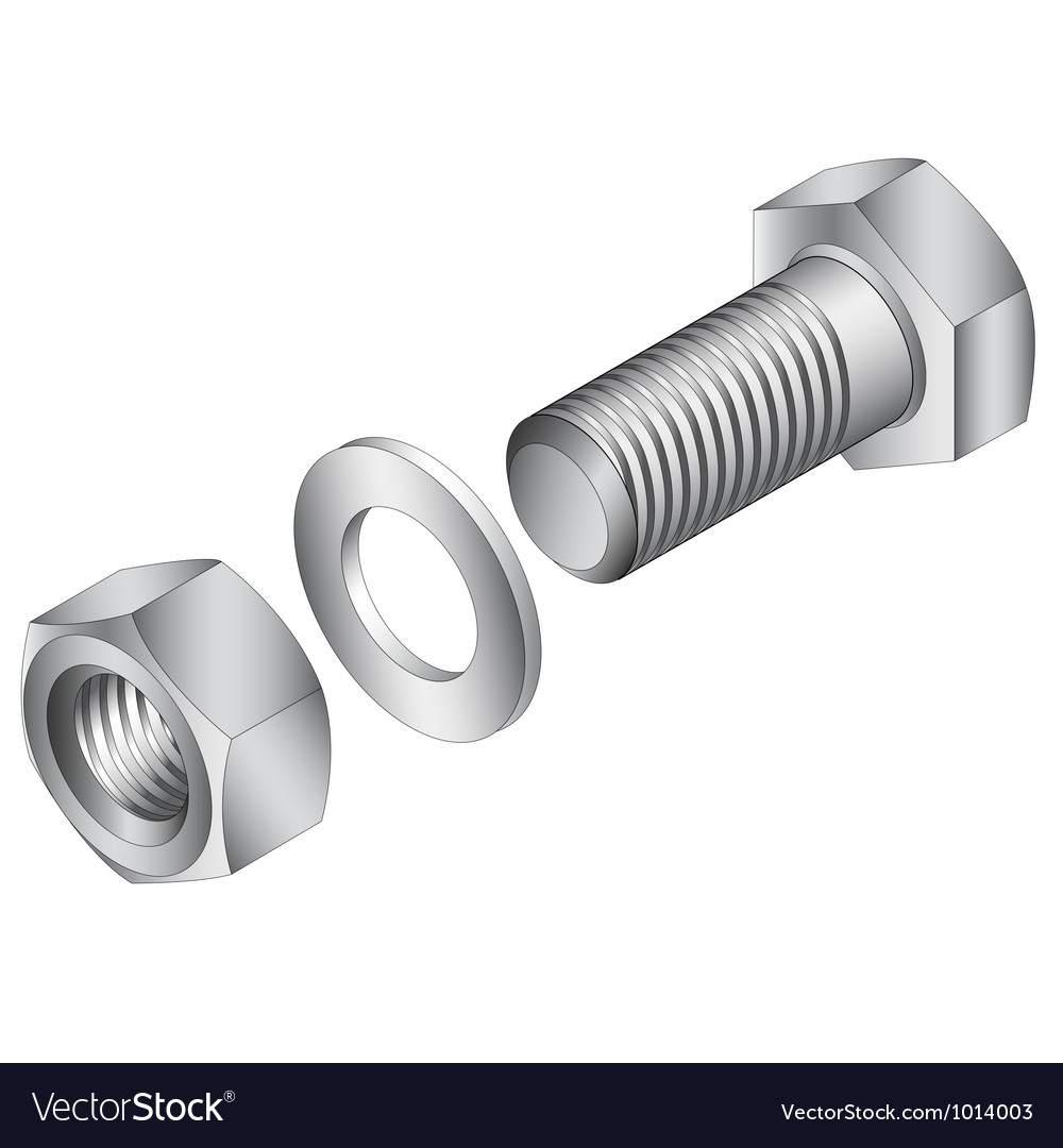 Stainless steel screw and nut