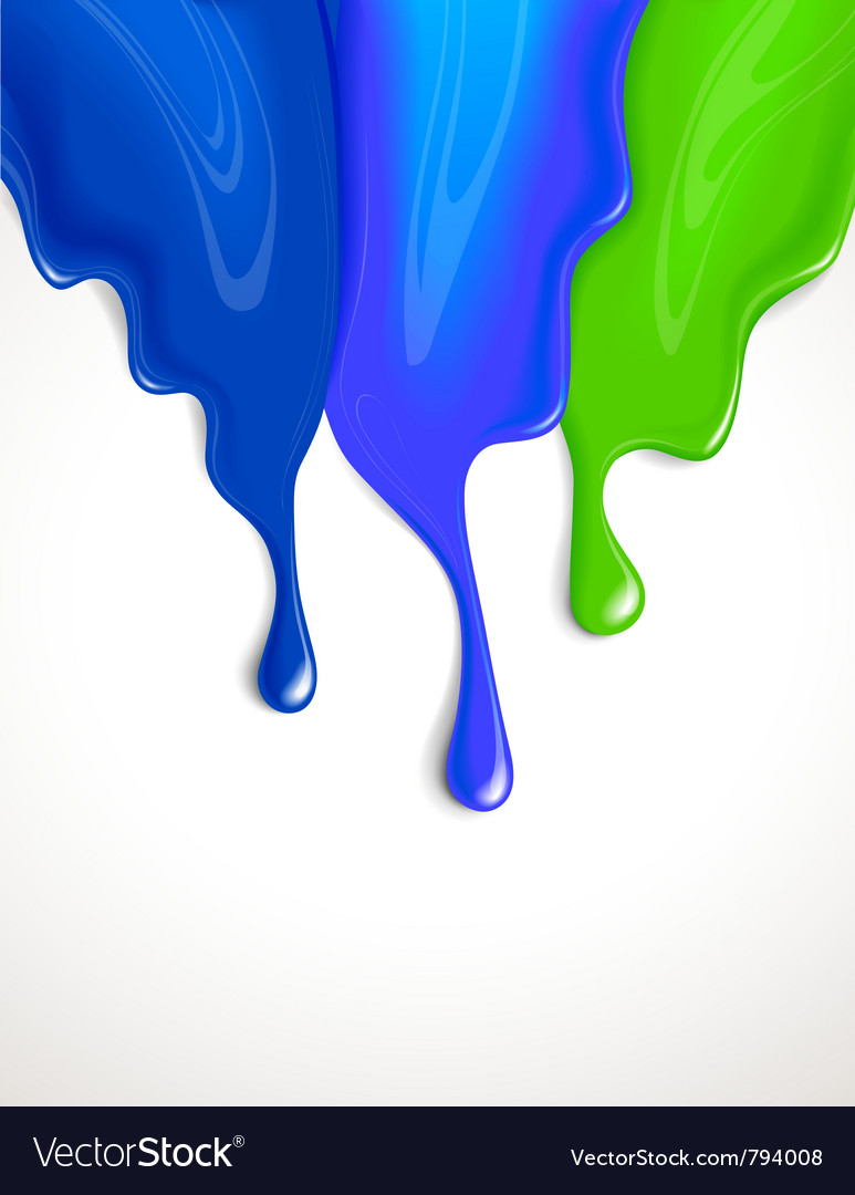 Drips of paint Royalty Free Vector Image - VectorStock