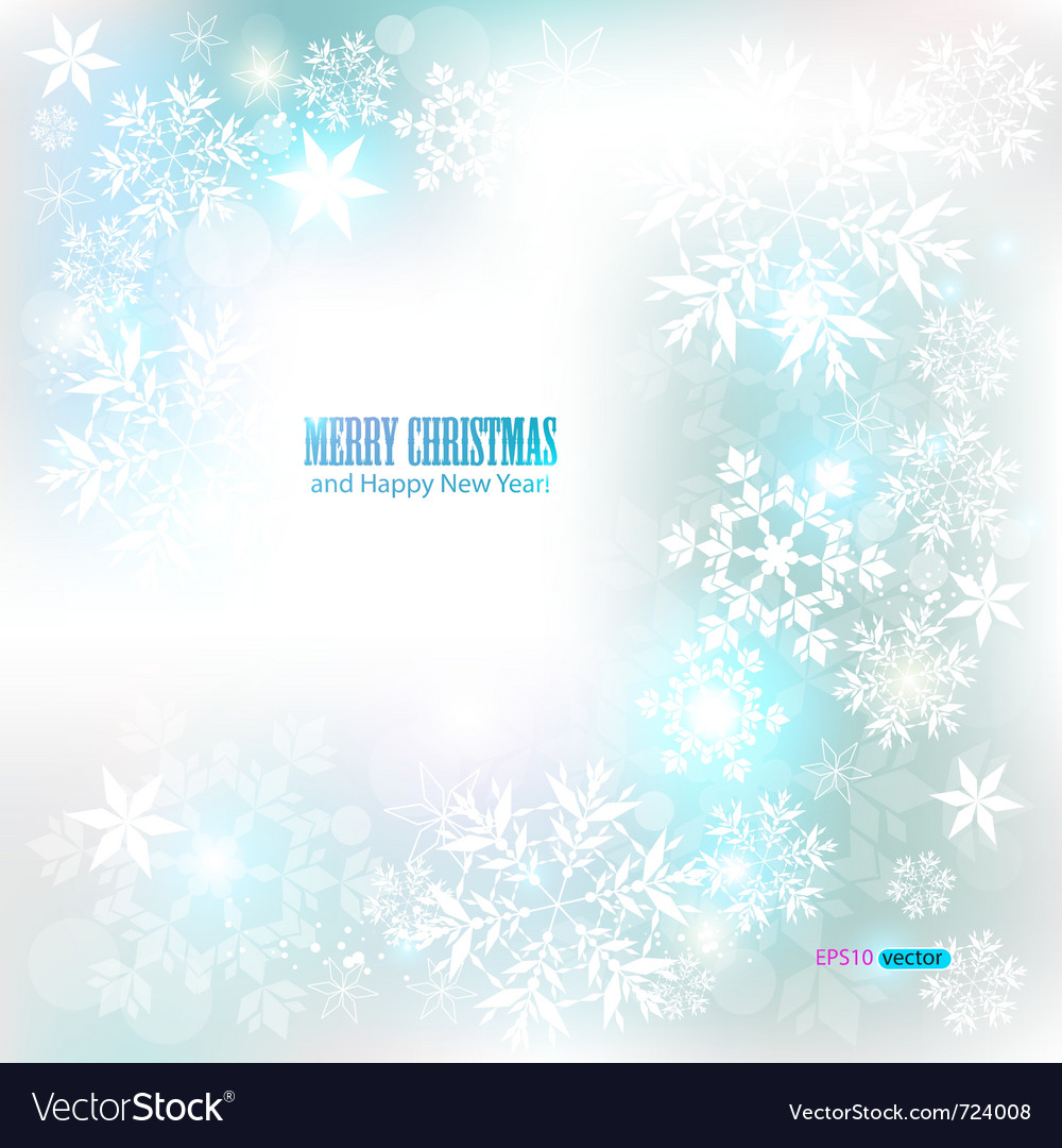 Elegant christmas background with snowflakes and p