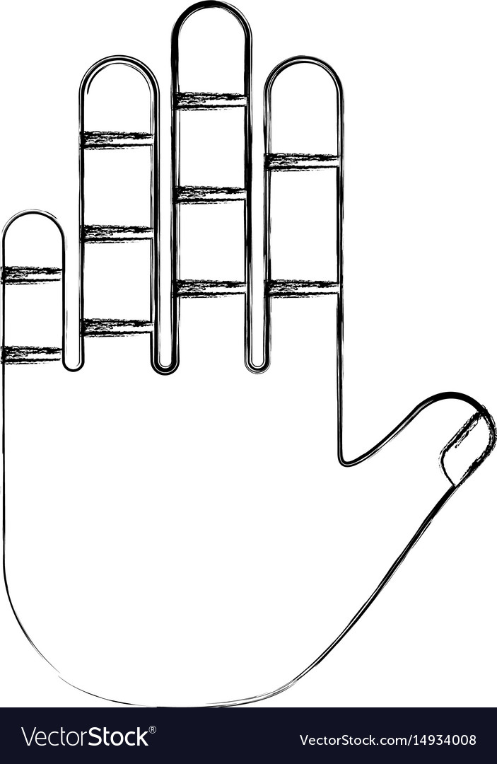 Hand human open icon