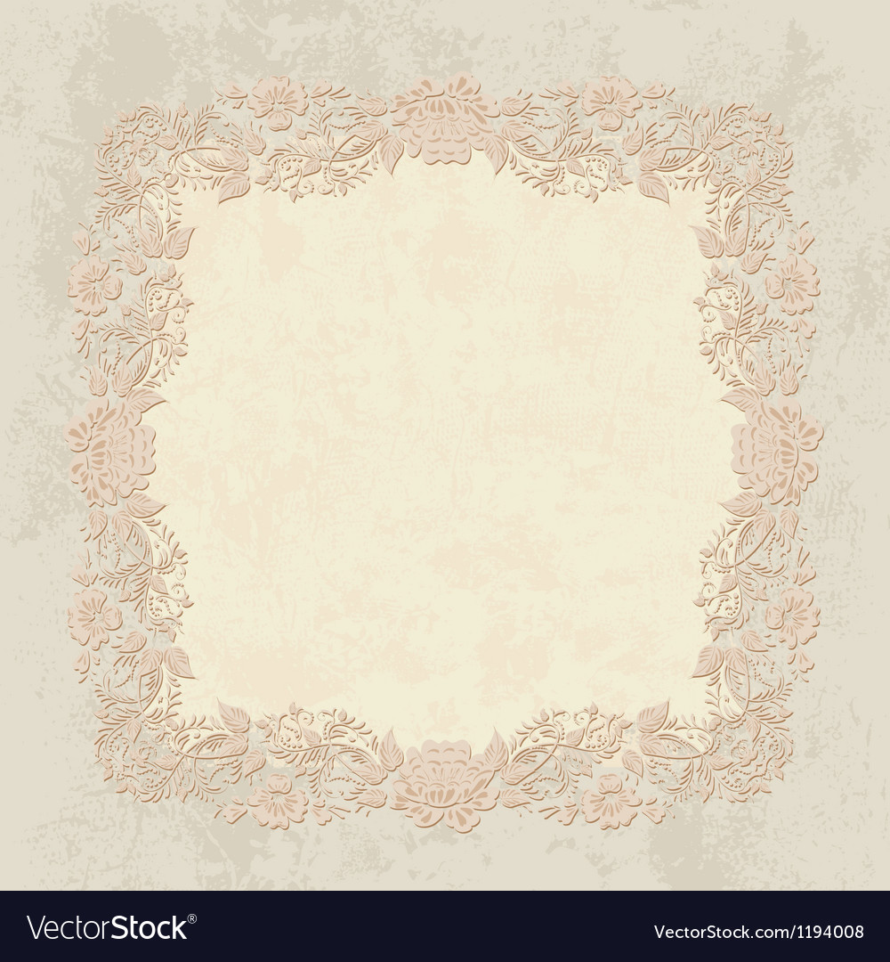 Oklahoma floral pattern frame