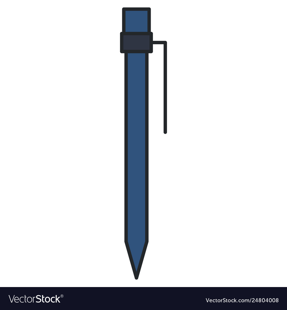 Pen writer isolated icon Royalty Free Vector Image