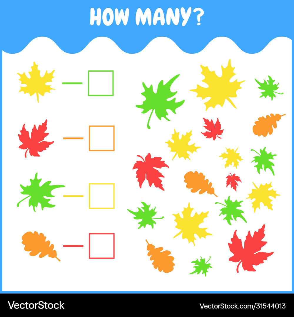 Counting game for preschool children educational Vector Image