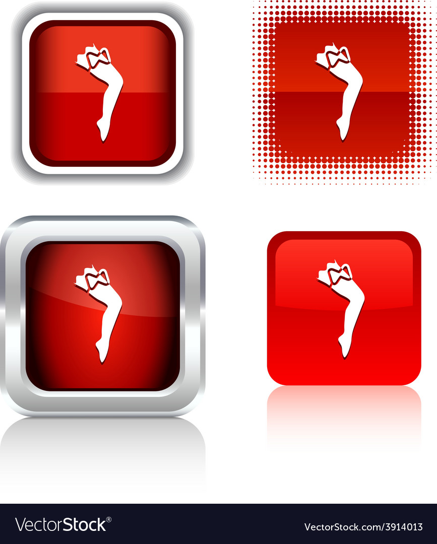 Leg icons Royalty Free Vector Image - VectorStock