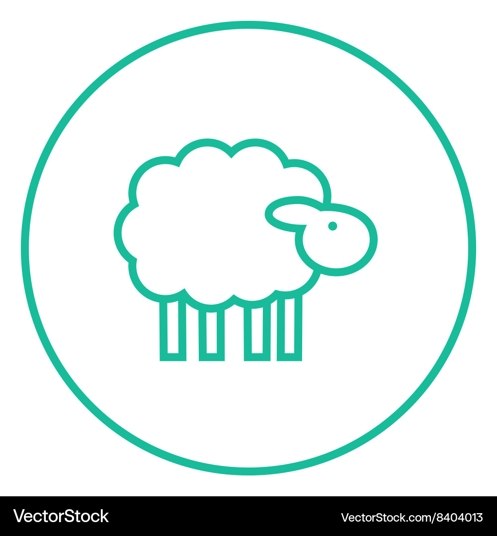 Sheep line icon Royalty Free Vector Image - VectorStock