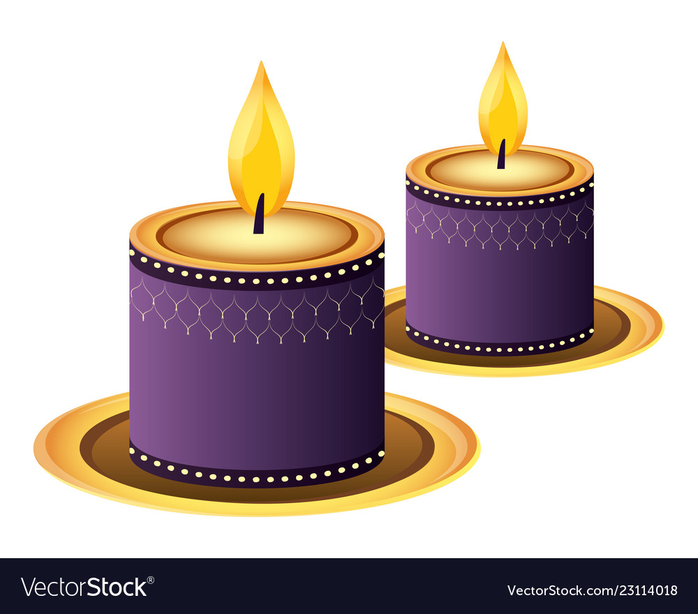 Indian candles decoration