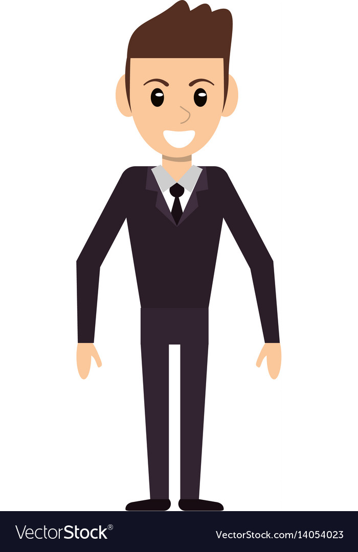 Character man male avatar standing Royalty Free Vector Image