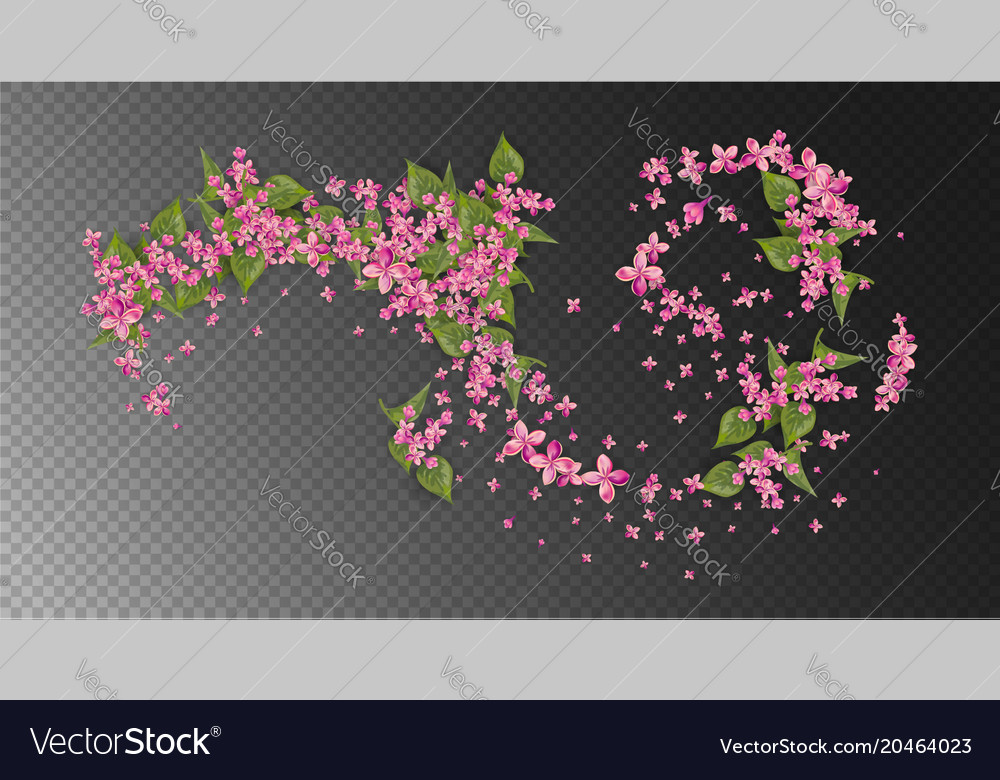 Pink flying flowers