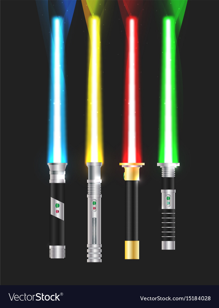 Colorful with light sabers