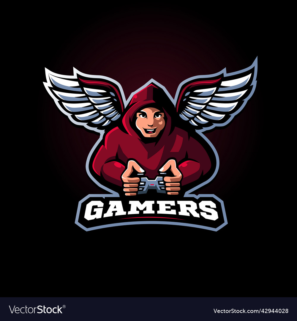 Gamer, Mascot logo, Sticker design 674733 Vector Art at Vecteezy