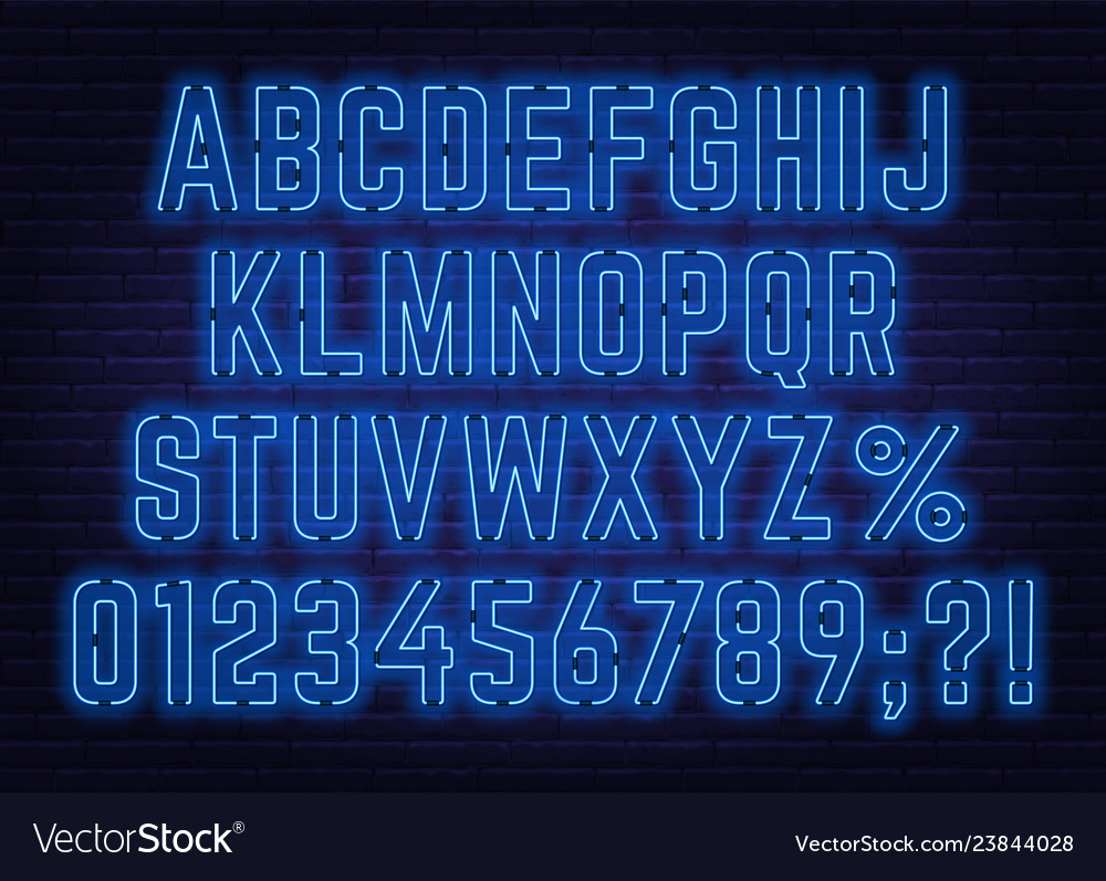 Blue font