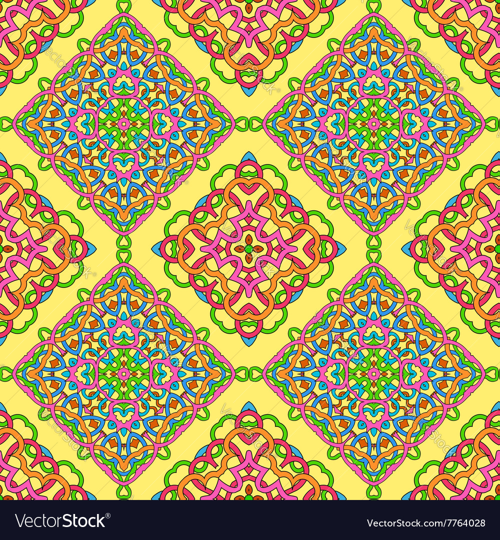 Seamless pattern from abstract elements