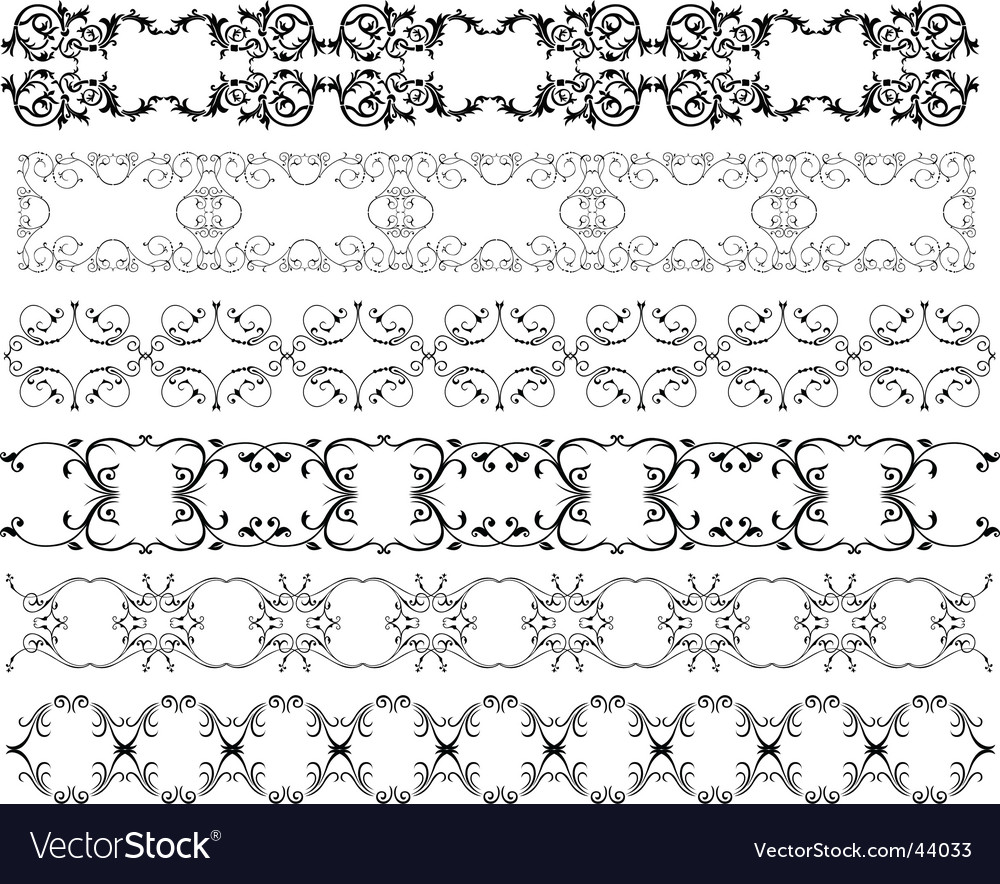 Floral Design Elements Royalty Free Vector Image