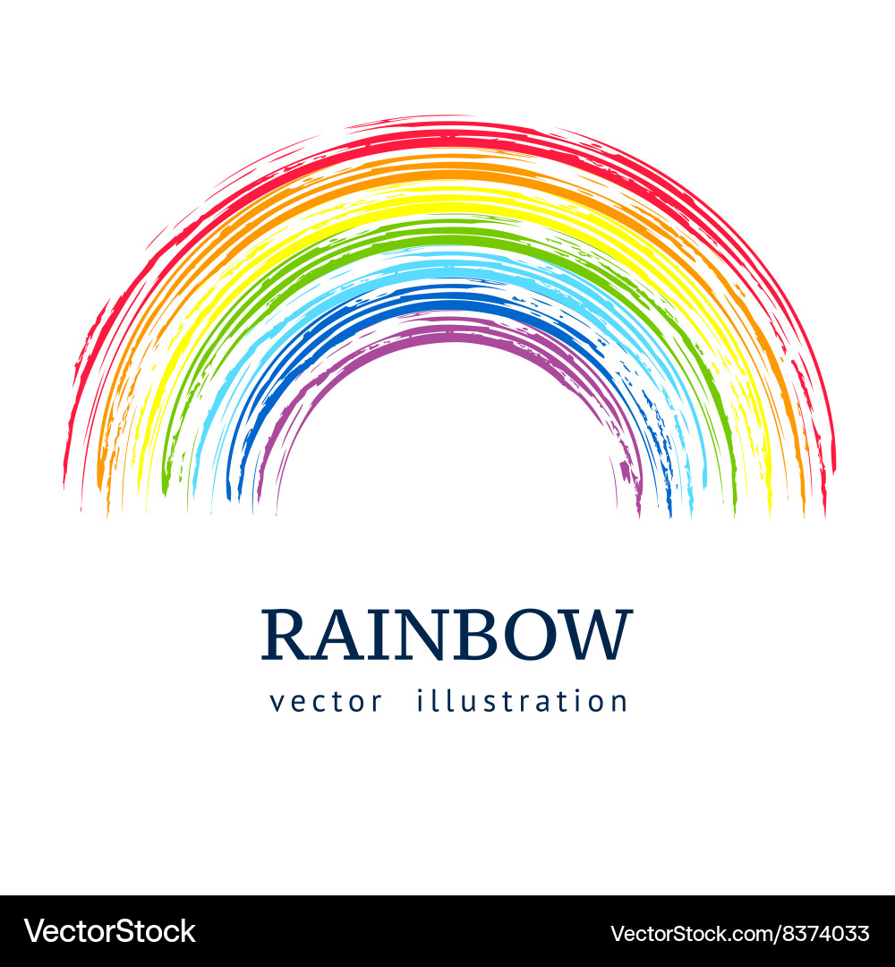 Ink rainbow abstract background Royalty Free Vector Image