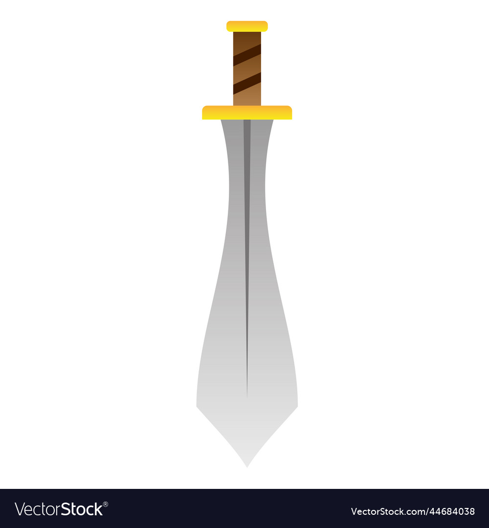 Isolated sword weapon medieval icon Royalty Free Vector