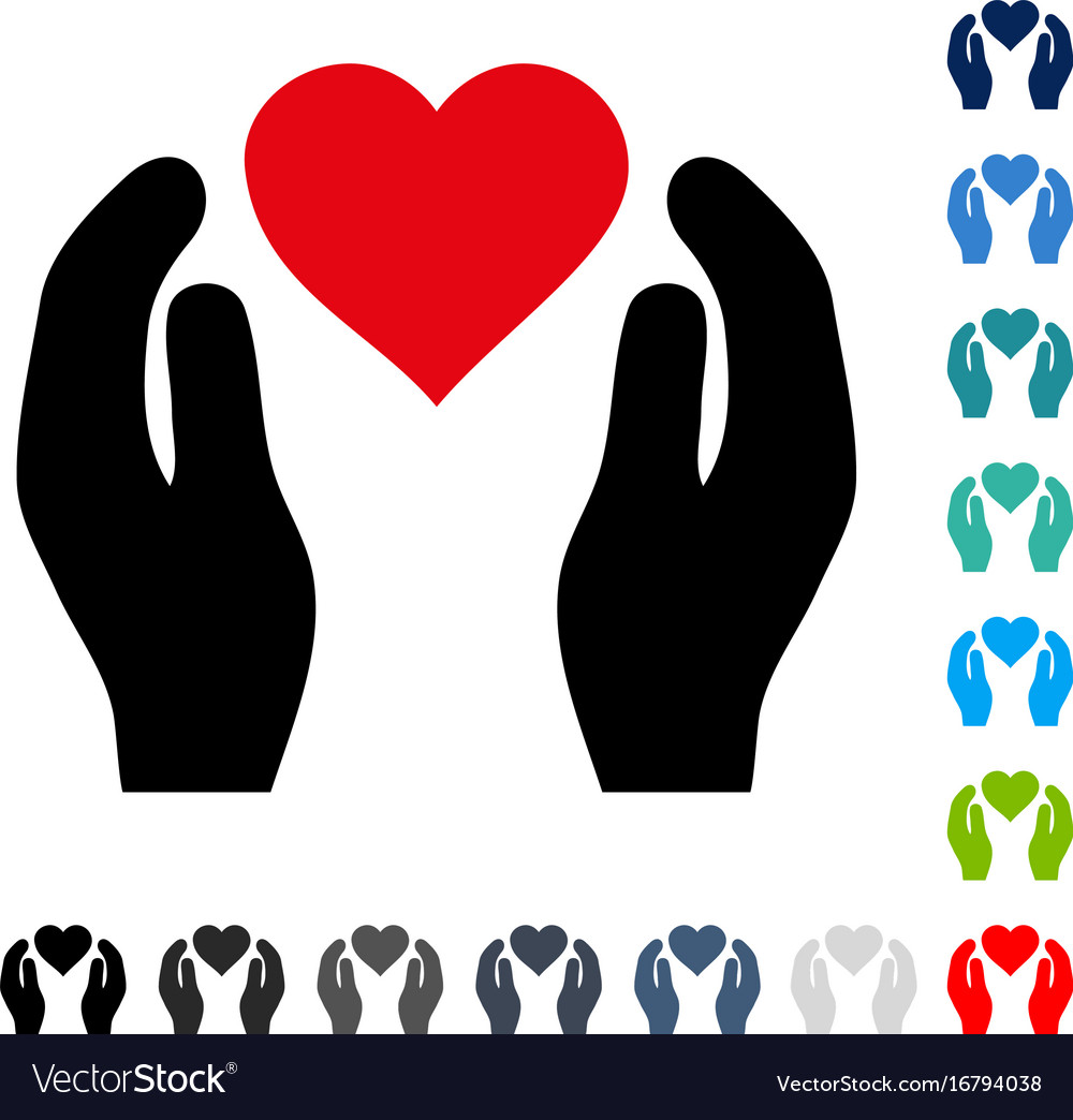 Love care hands icon Royalty Free Vector Image