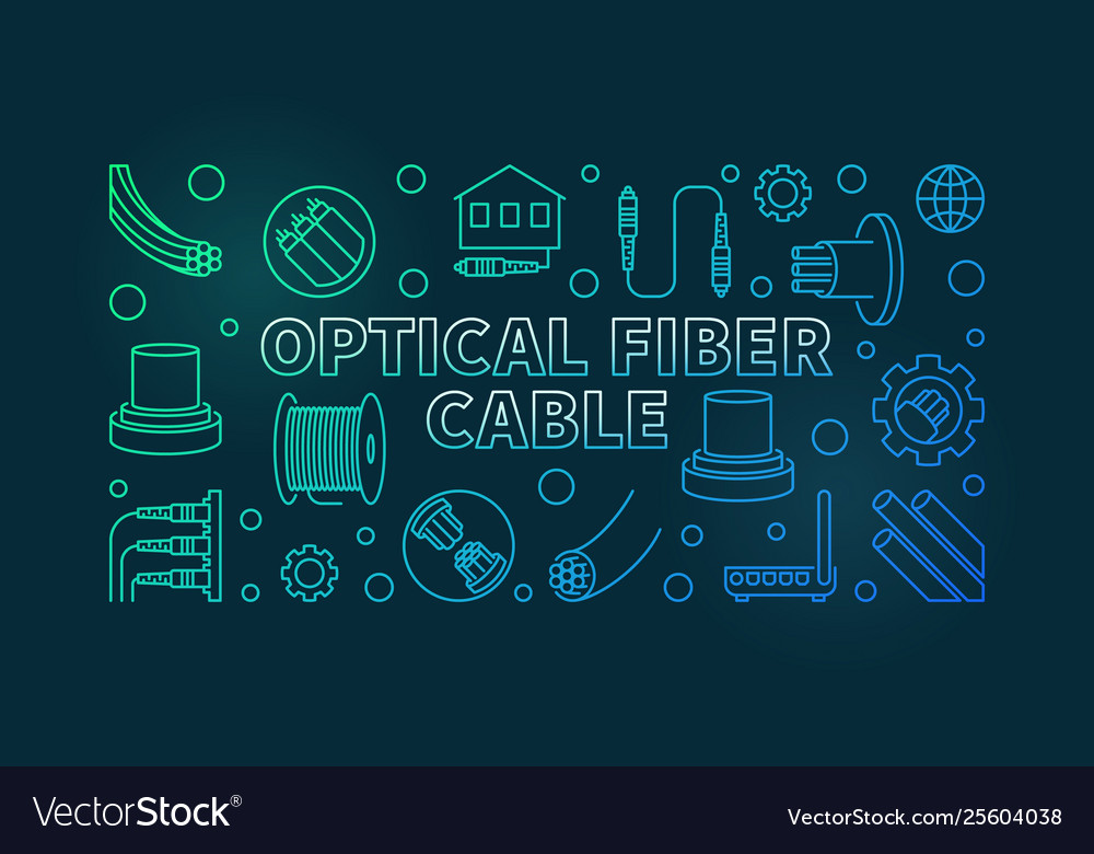 Optical fiber cable linear colorful