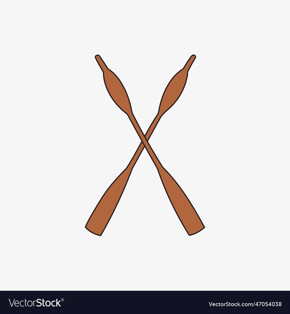 Woodcut of an oar