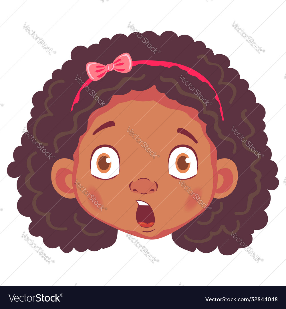 African girl character