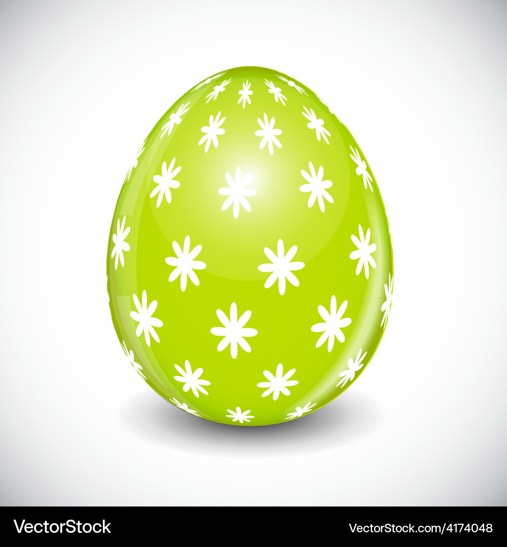 Beautiful easter egg Royalty Free Vector Image