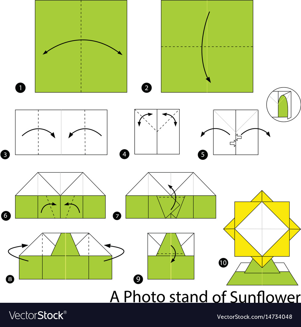 Step by instructions how to make origami