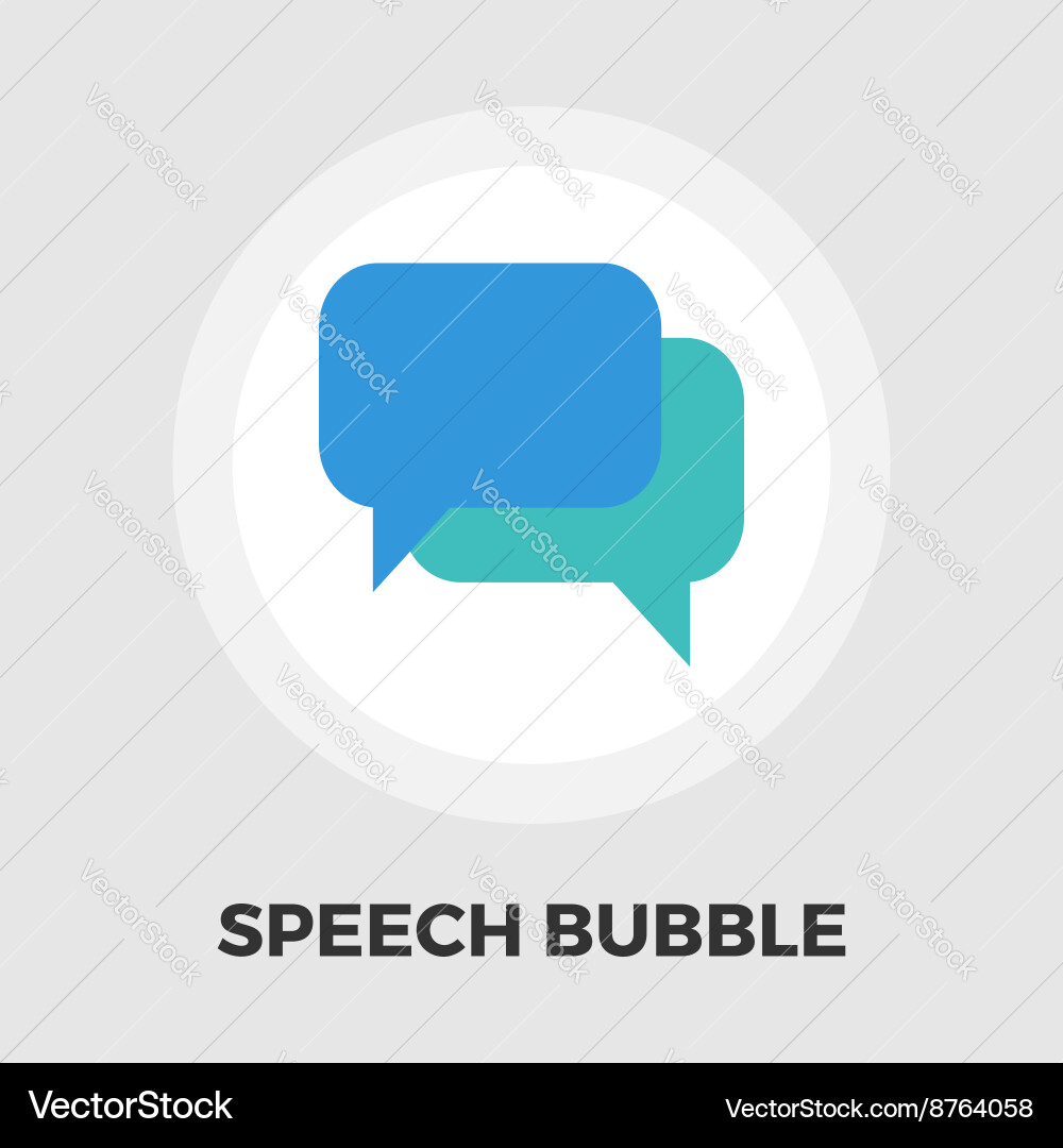 Chat flat icon Royalty Free Vector Image - VectorStock