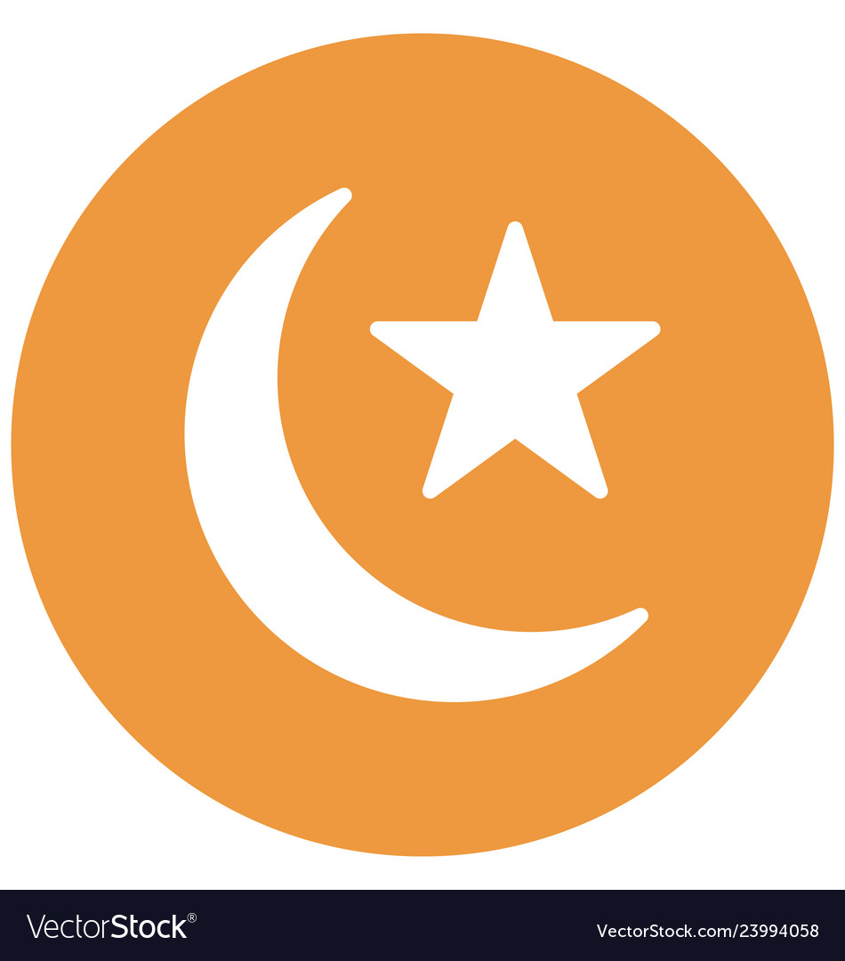 Crescent icon which can easily modified Royalty Free Vector