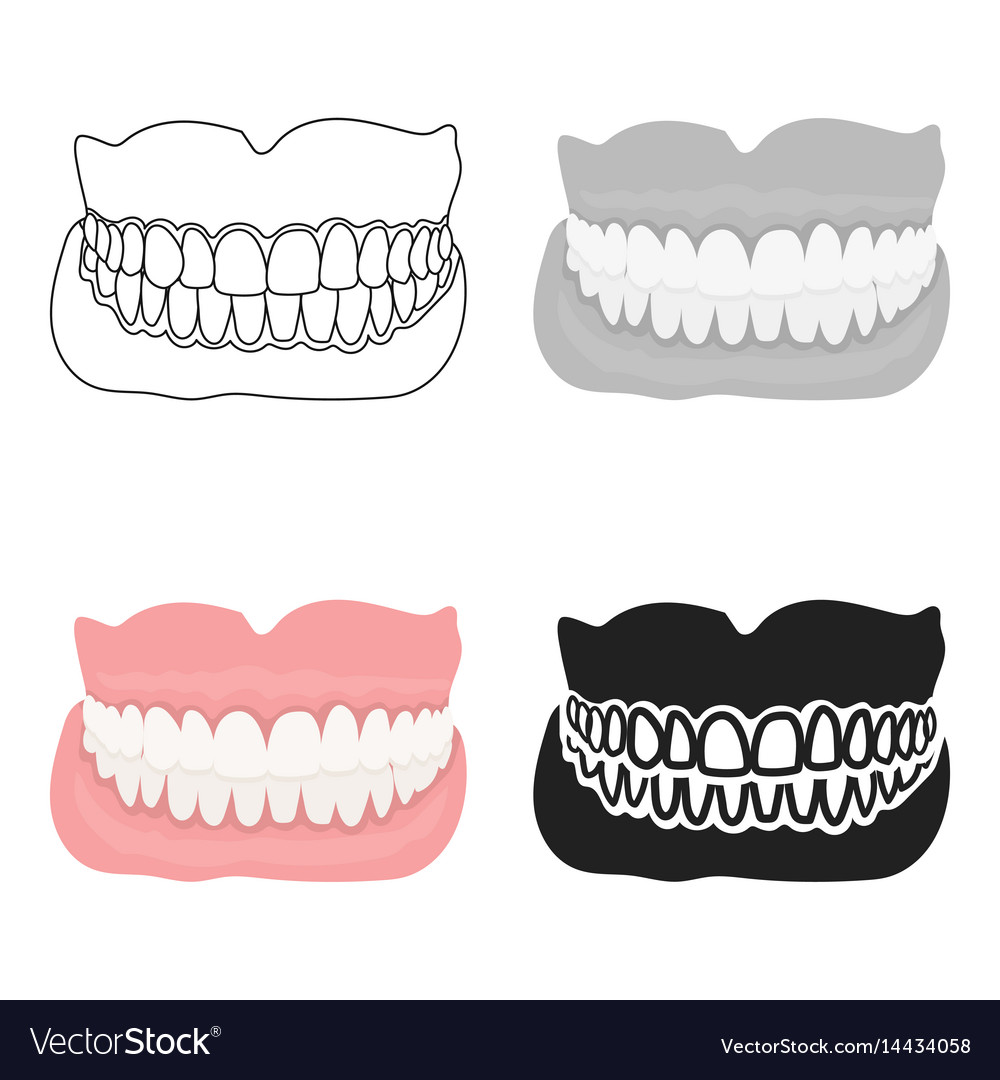 Jaw icon cartoon single medicine from