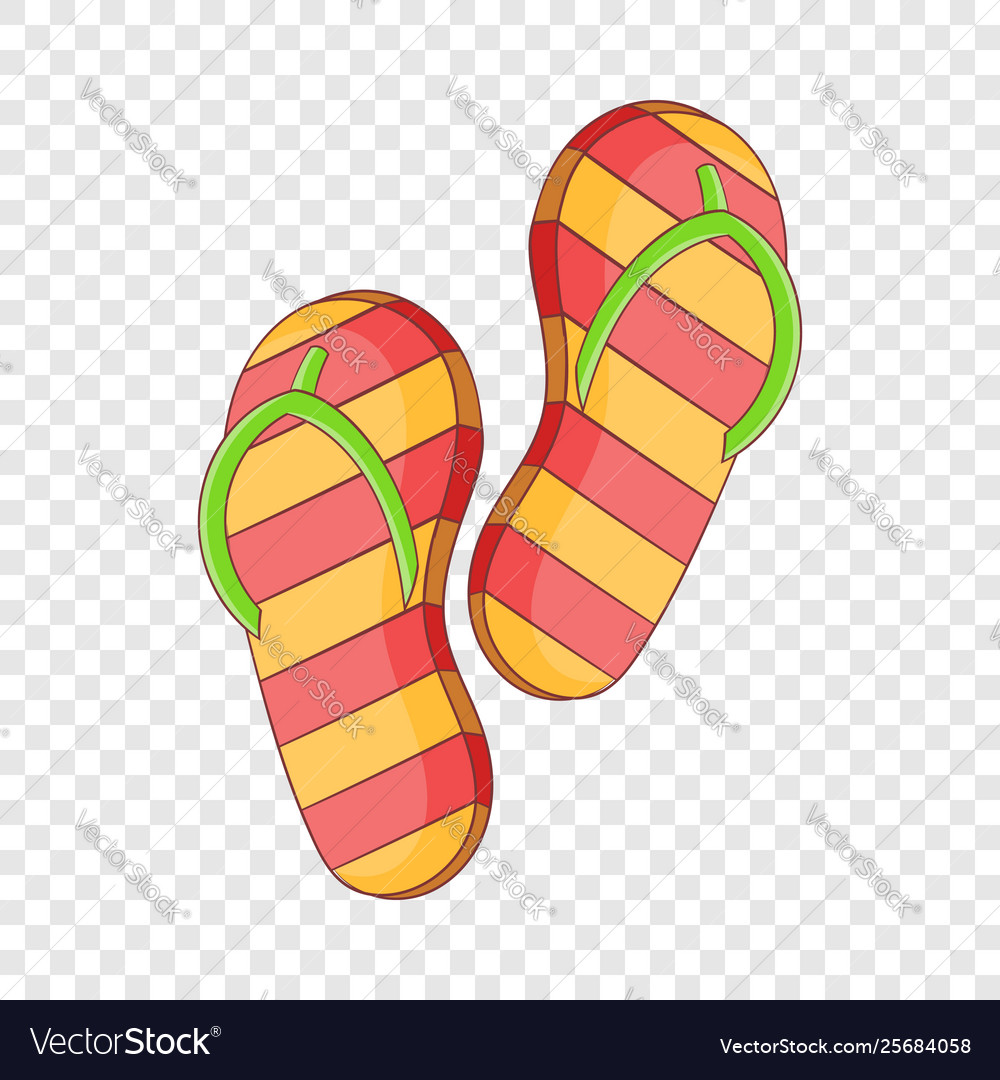 Slippers icon cartoon style Royalty Free Vector Image